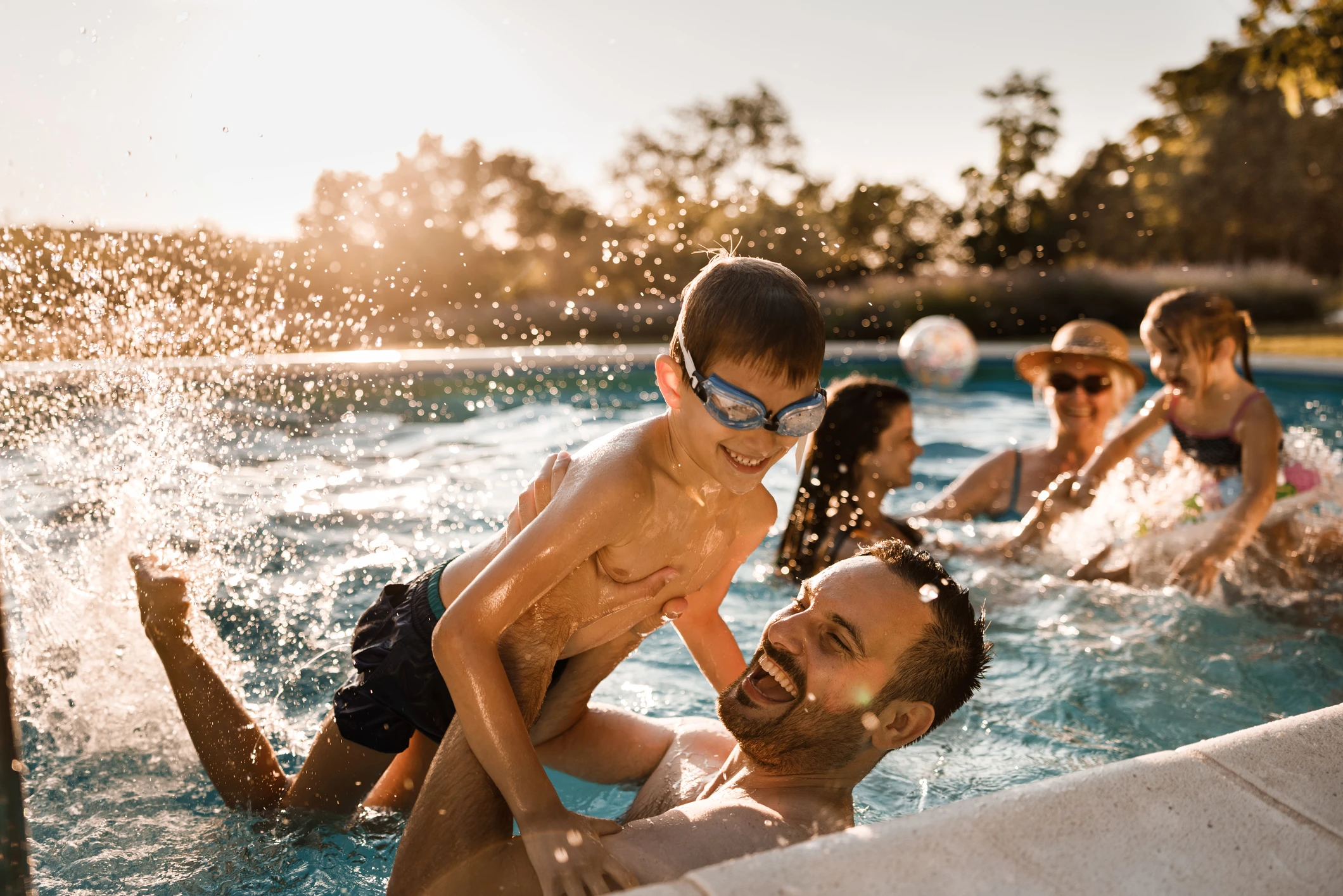 piscine d'été